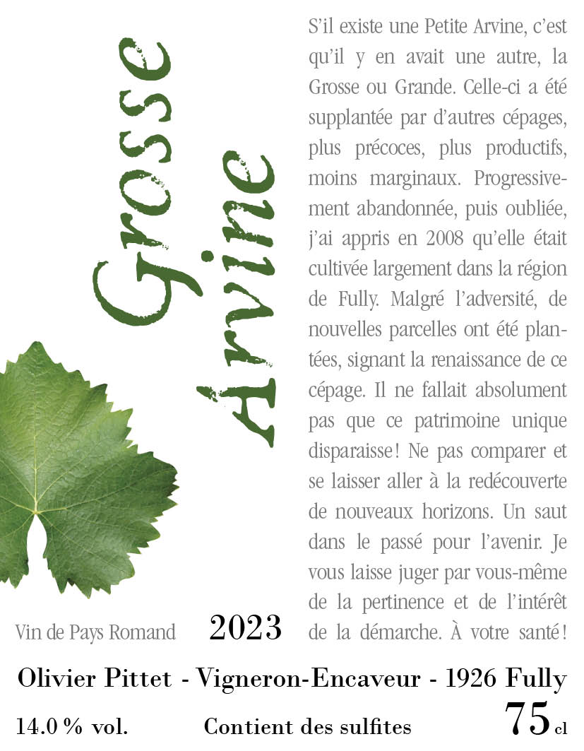 Grosse Arvine