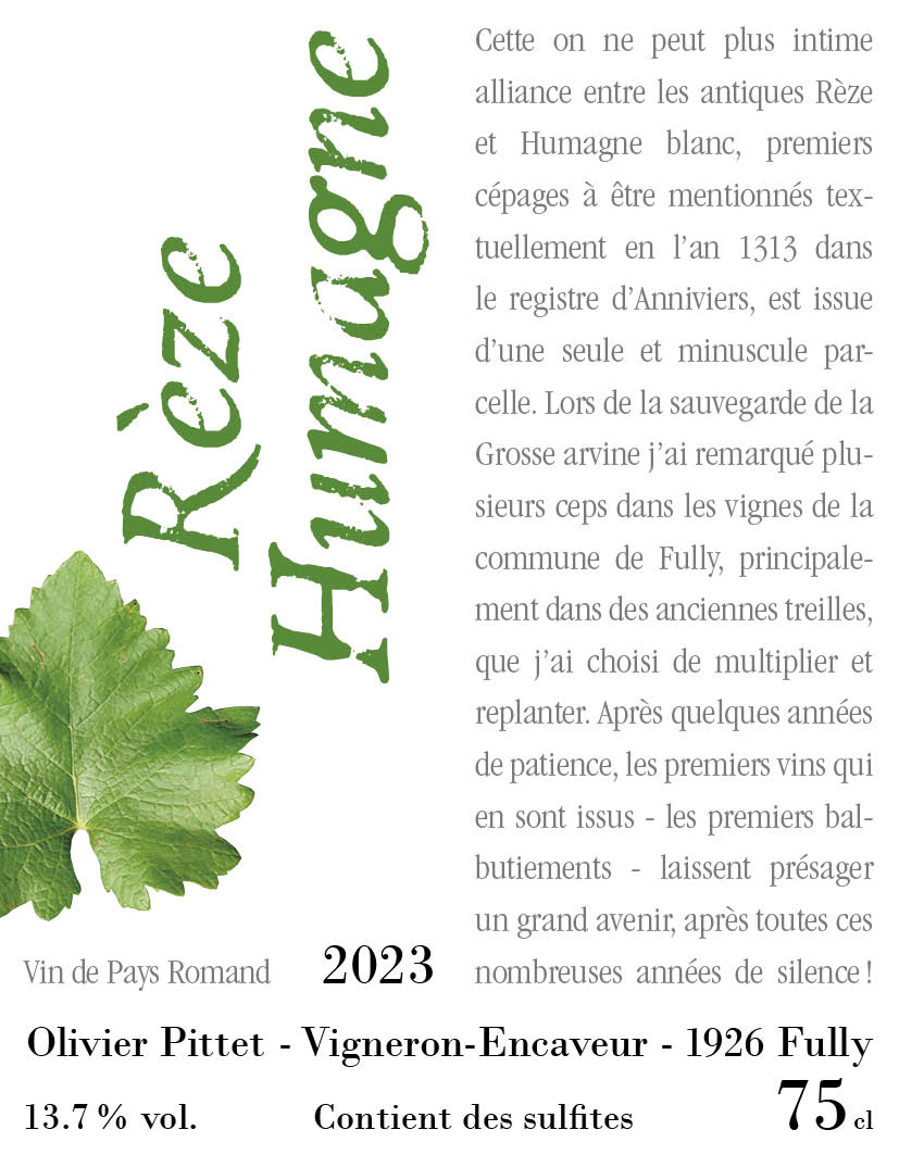Rèze Humagne